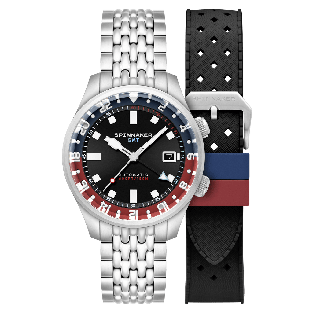 Spinnaker Bradner GMT Men's Black Automatic Watch