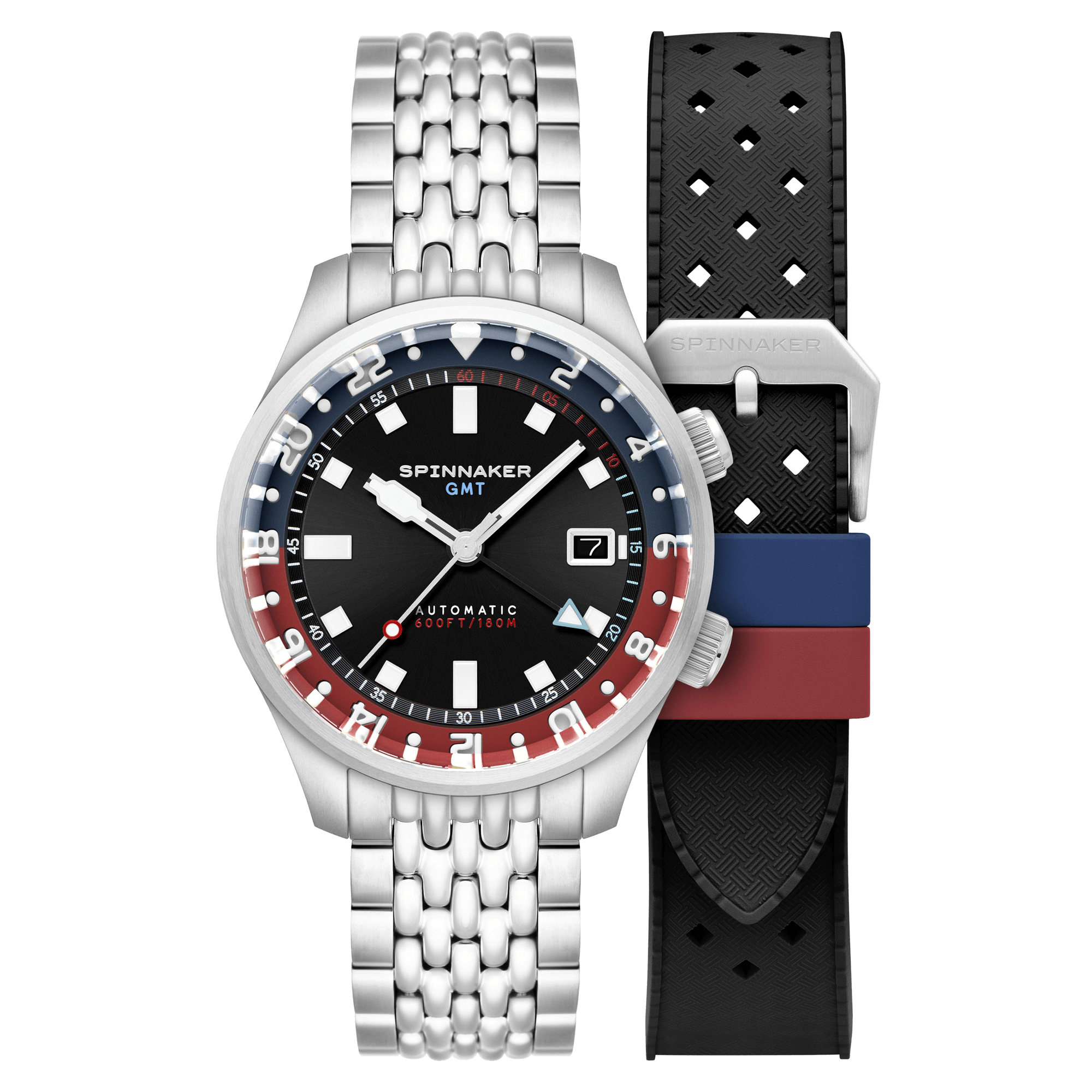 Spinnaker Bradner GMT Men's Black Automatic Watch