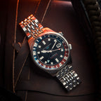 Spinnaker Bradner GMT Men's Black Automatic Watch