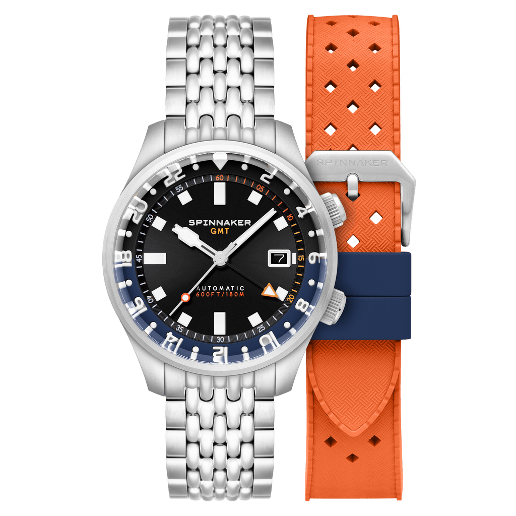 Spinnaker Bradner GMT Men's Black Automatic Watch