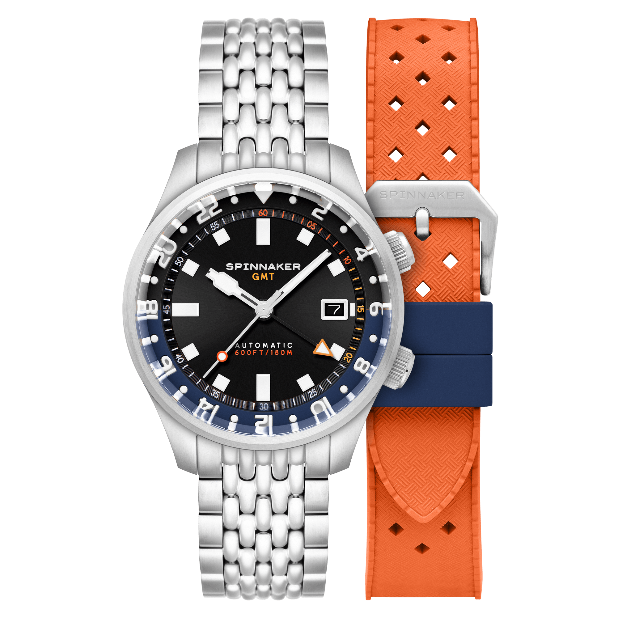 Spinnaker Bradner GMT Men's Black Automatic Watch