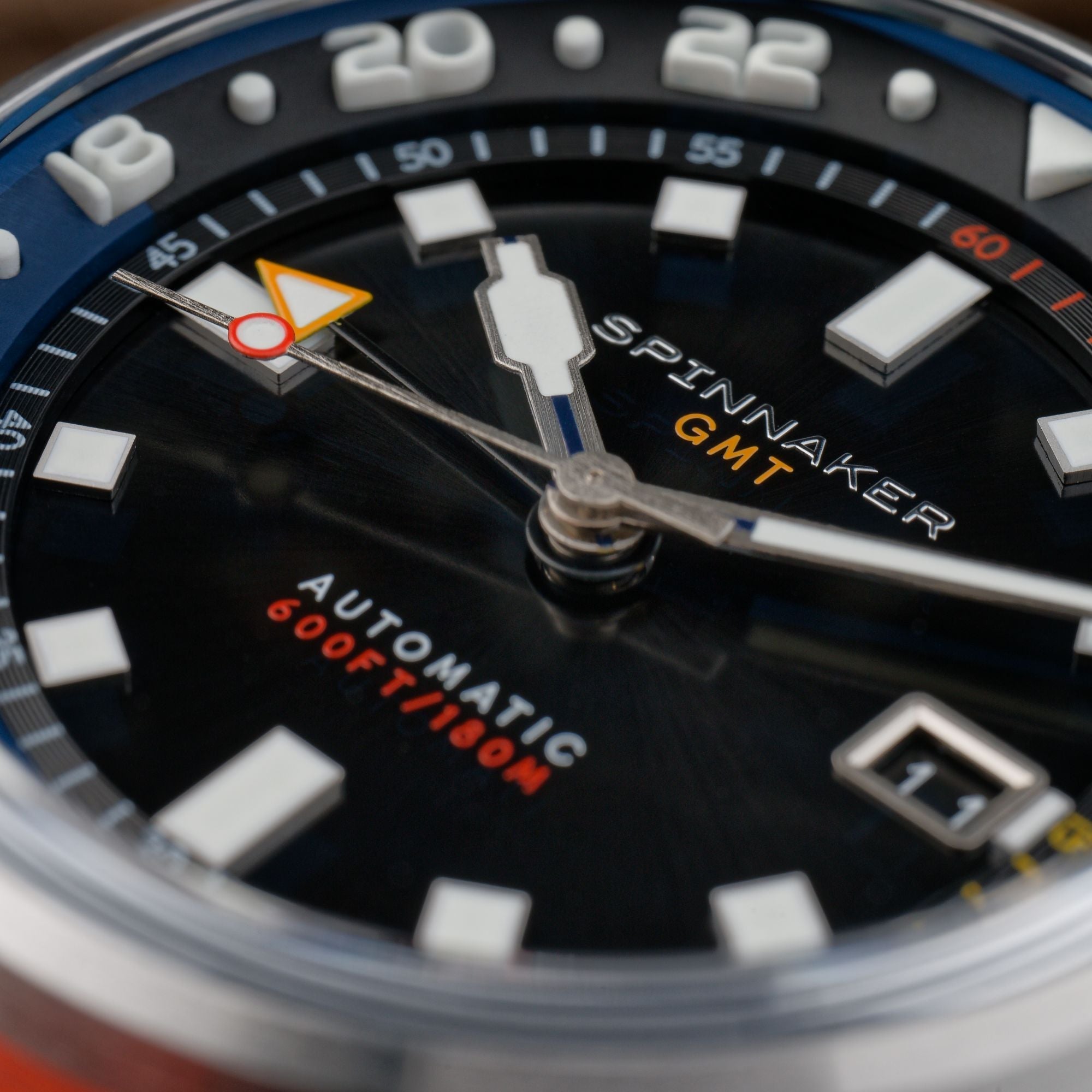 Spinnaker Bradner GMT Men's Black Automatic Watch
