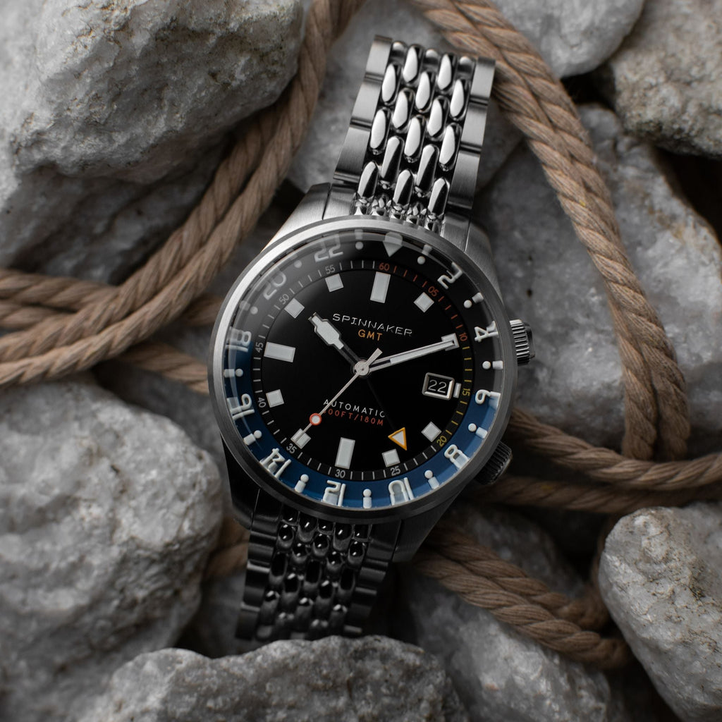 Spinnaker Bradner GMT Men's Black Automatic Watch