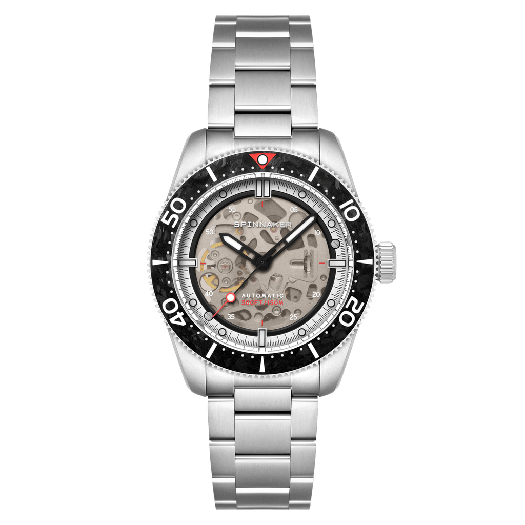 Spinnaker Croft 42 Skeleton Men's Black Automatic Watch
