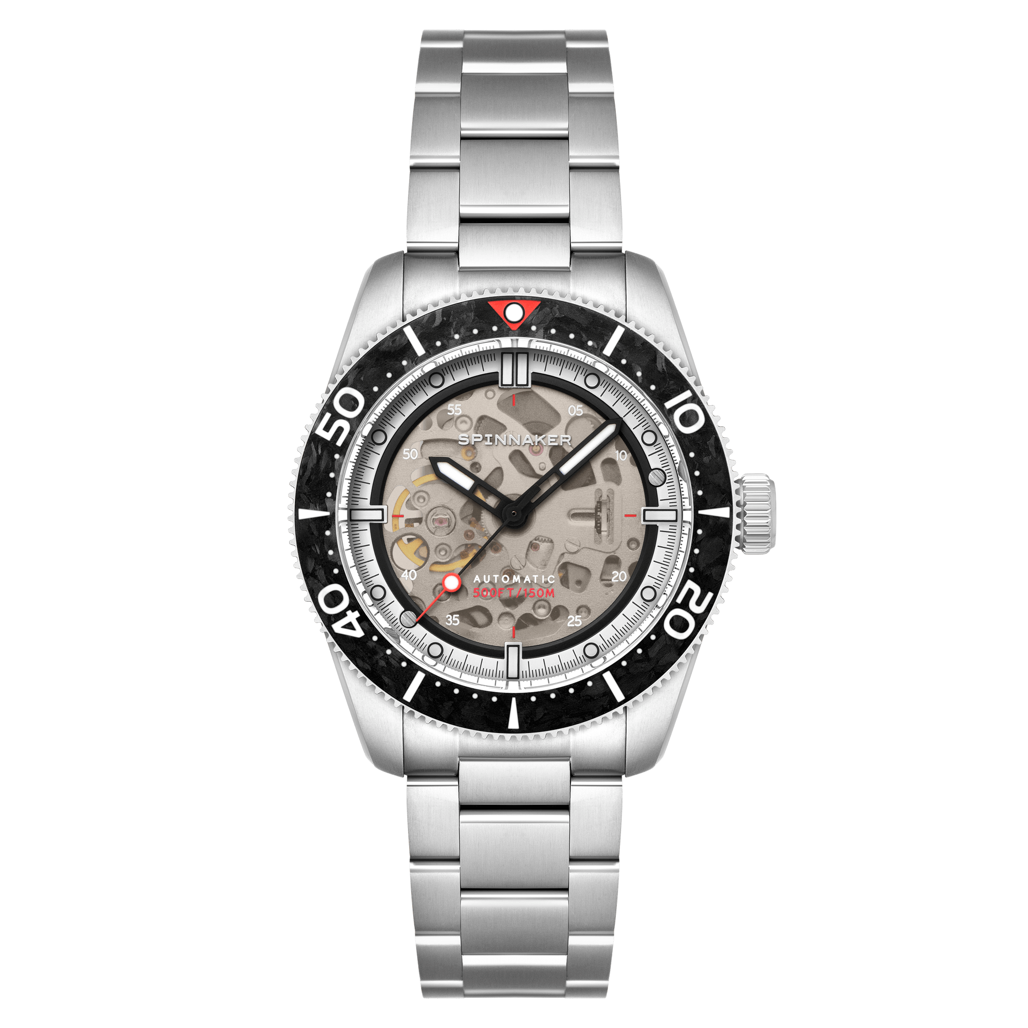 Spinnaker Croft 42 Skeleton Men's Black Automatic Watch