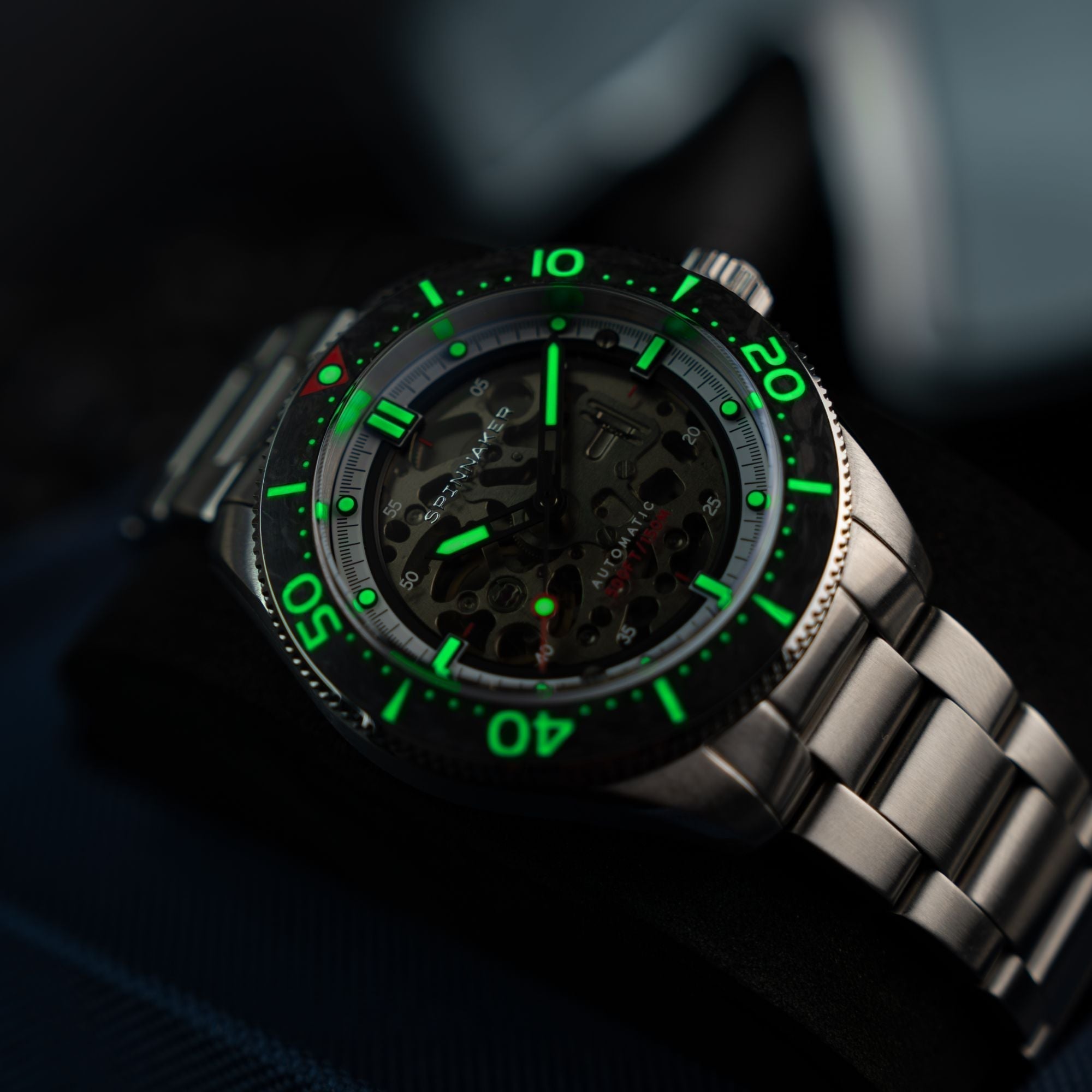 Spinnaker Croft 42 Skeleton Men's Black Automatic Watch