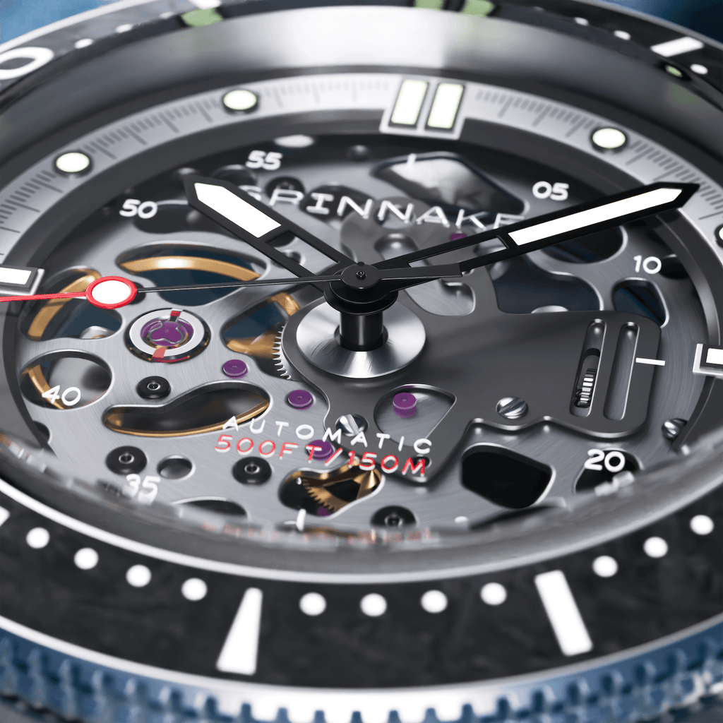 Spinnaker Croft 42 Skeleton Men's Black Automatic Watch