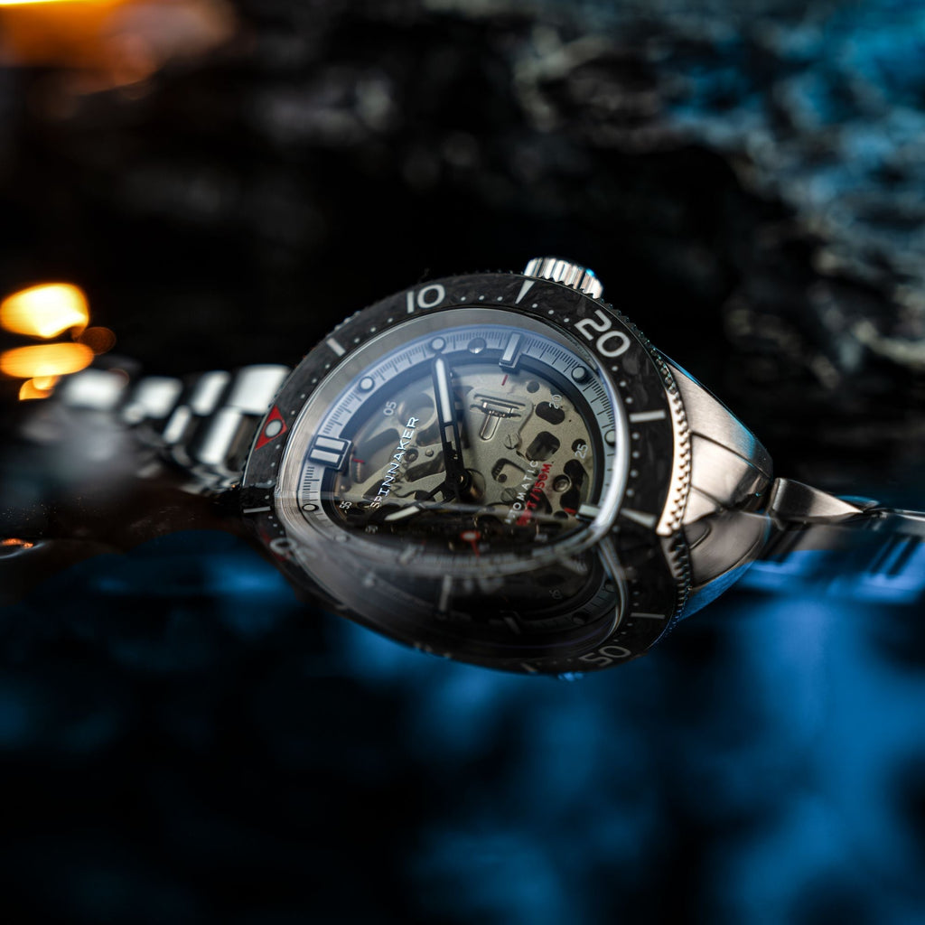 Spinnaker Croft 42 Skeleton Men's Black Automatic Watch