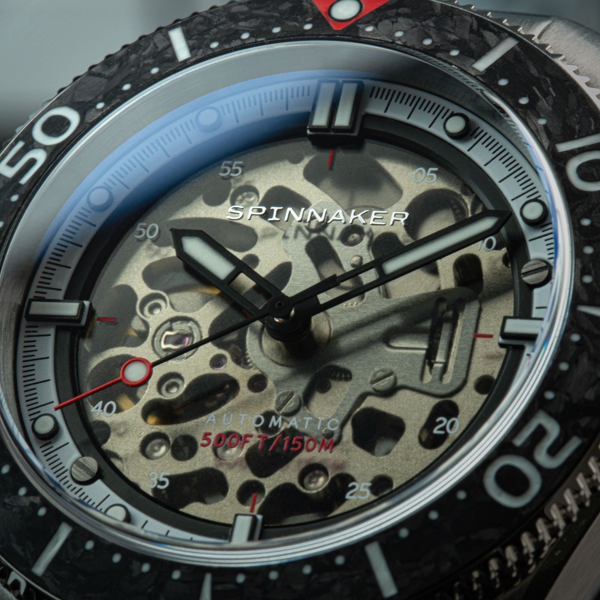 Spinnaker Croft 42 Skeleton Men's Black Automatic Watch