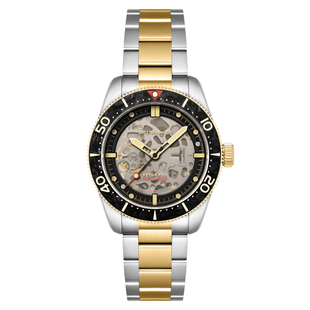 Spinnaker Croft 42 Skeleton Men's Black Automatic Watch