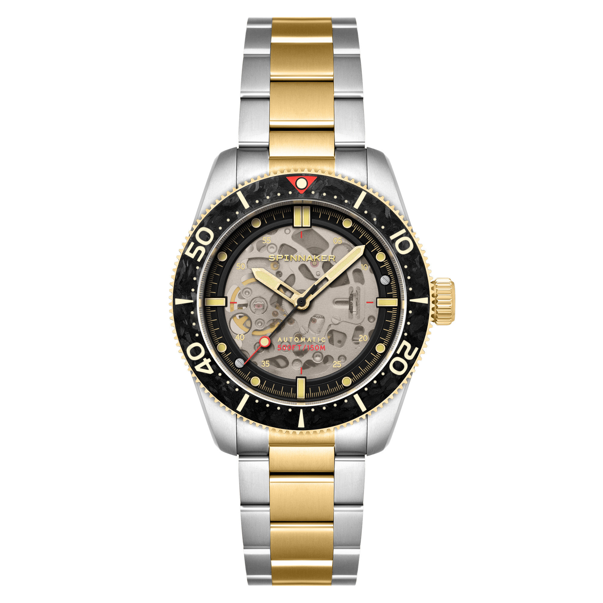 Spinnaker Croft 42 Skeleton Men's Black Automatic Watch