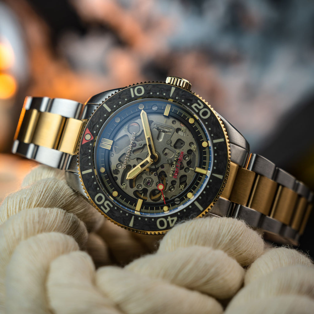 Spinnaker Croft 42 Skeleton Men's Black Automatic Watch