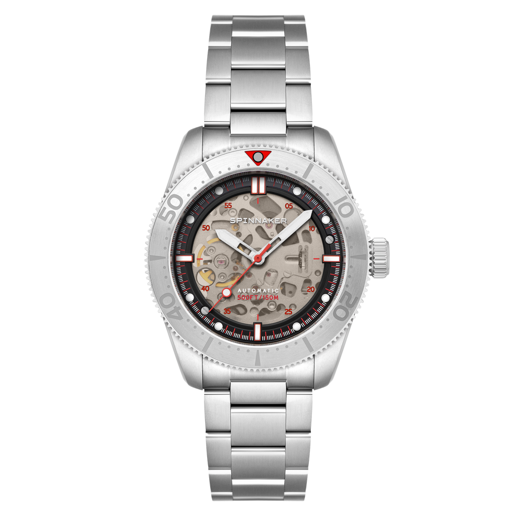Spinnaker Croft 42 Skeleton Men's Black Automatic Watch