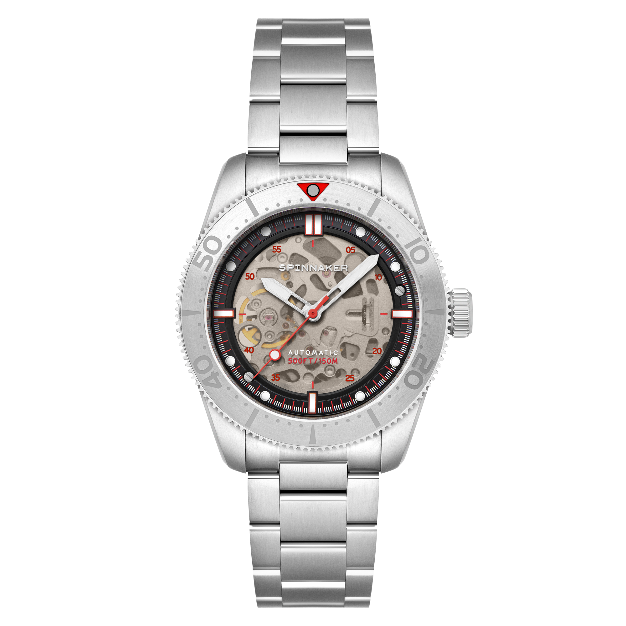 Spinnaker Croft 42 Skeleton Men's Black Automatic Watch