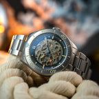 Spinnaker Croft 42 Skeleton Men's Beige Automatic Watch