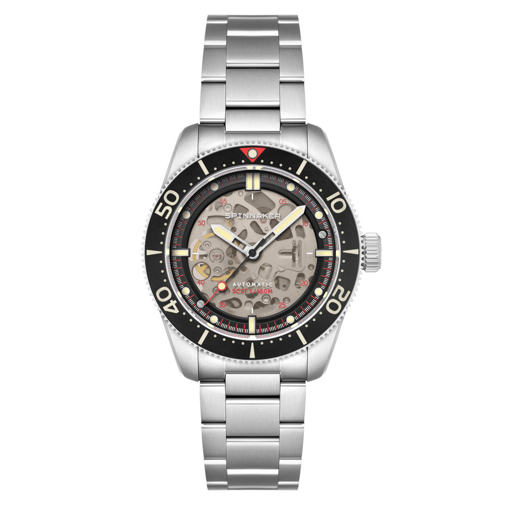 Spinnaker Croft 42 Skeleton Men's Black Automatic Watch