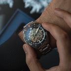 Spinnaker Croft 42 Skeleton Men's Black Automatic Watch