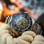 Spinnaker Croft 42 Skeleton Men's Black Automatic Watch
