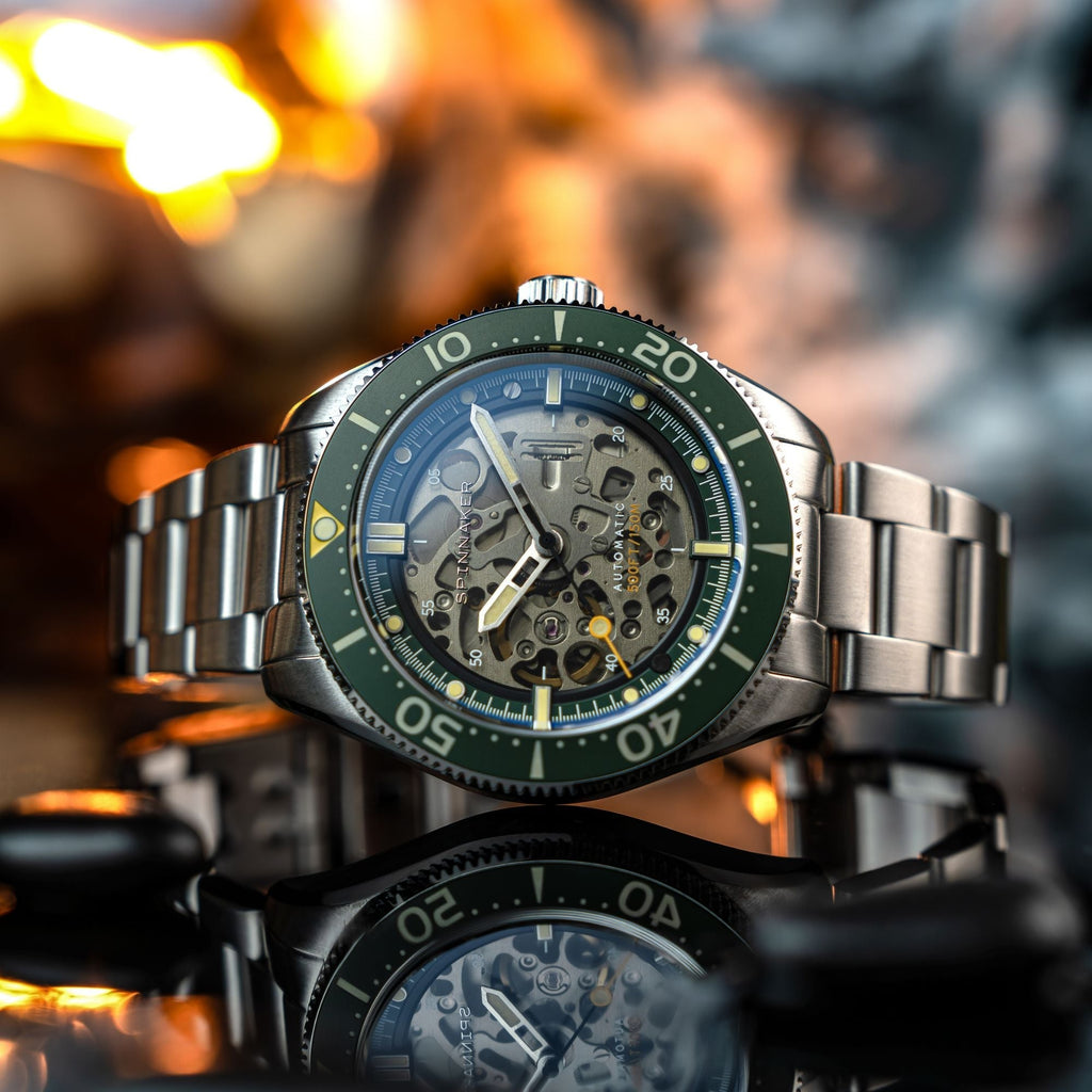 Spinnaker Croft 42 Skeleton Men's Black Automatic Watch