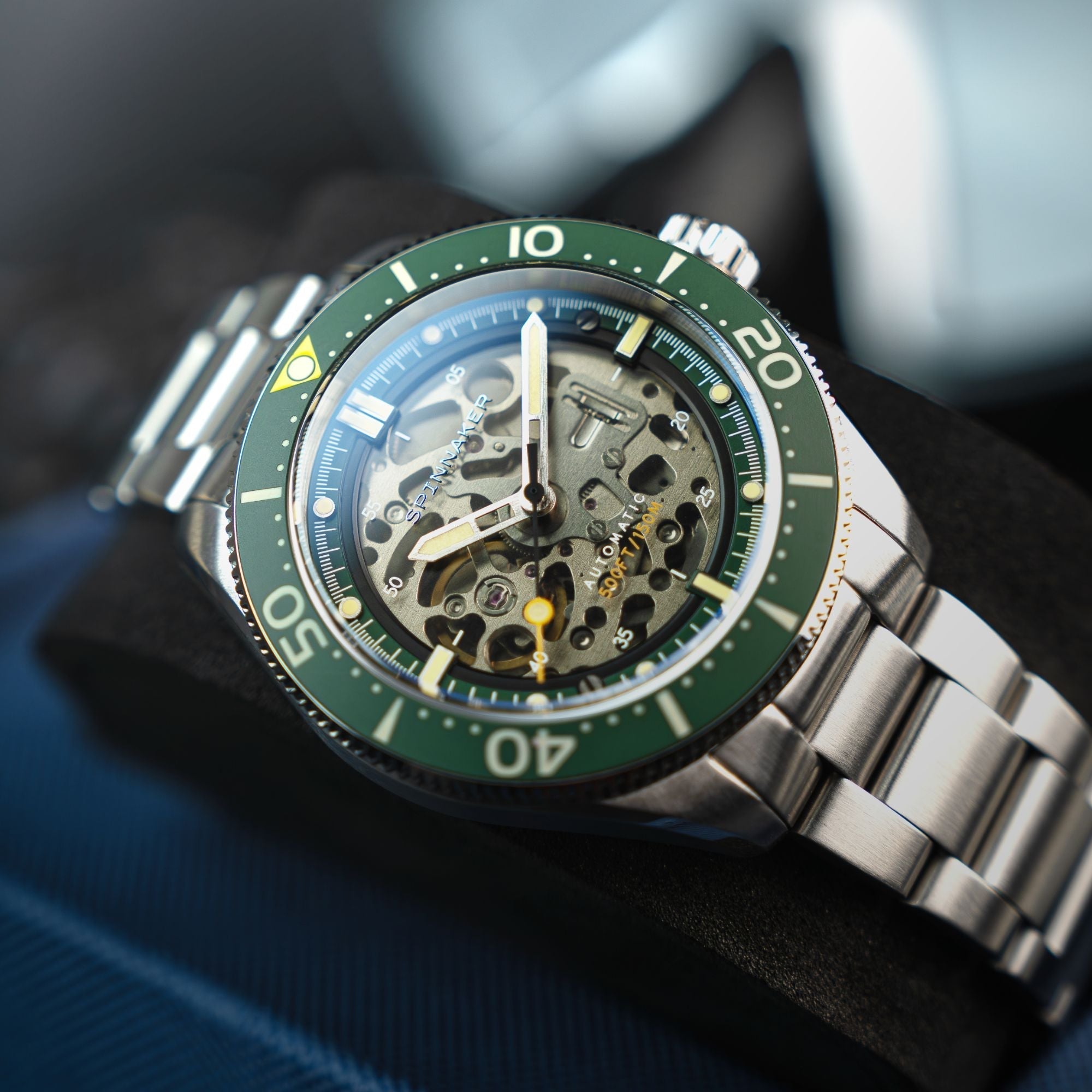 Spinnaker Croft 42 Skeleton Men's Black Automatic Watch