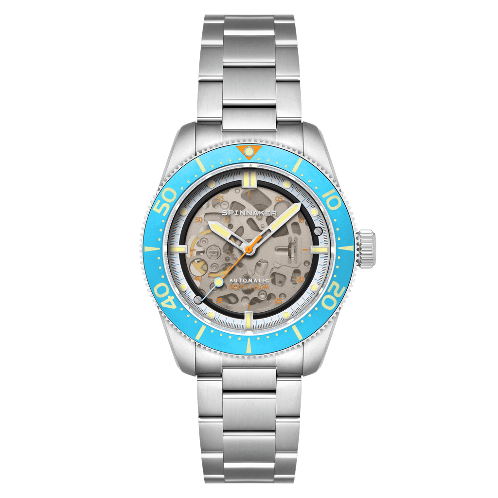Spinnaker Croft 42 Automatic Men's Blue Skeleton Watch