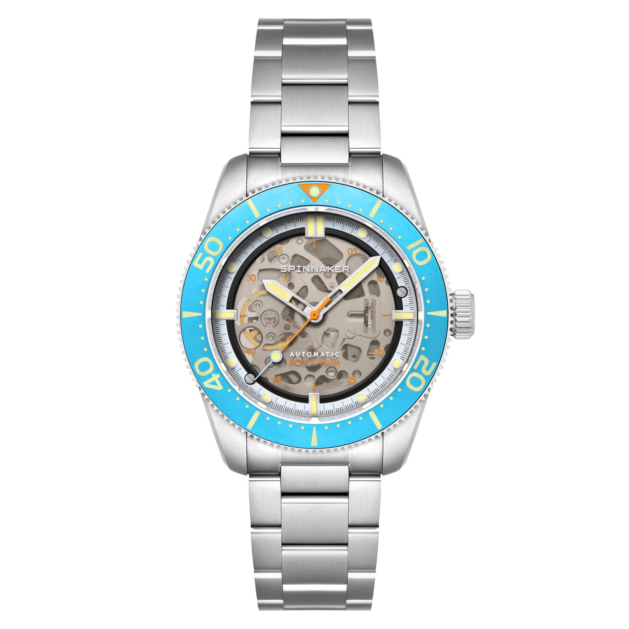 Spinnaker Croft 42 Automatic Men's Blue Skeleton Watch