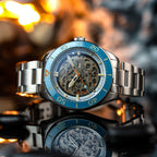 Spinnaker Croft 42 Automatic Men's Blue Skeleton Watch