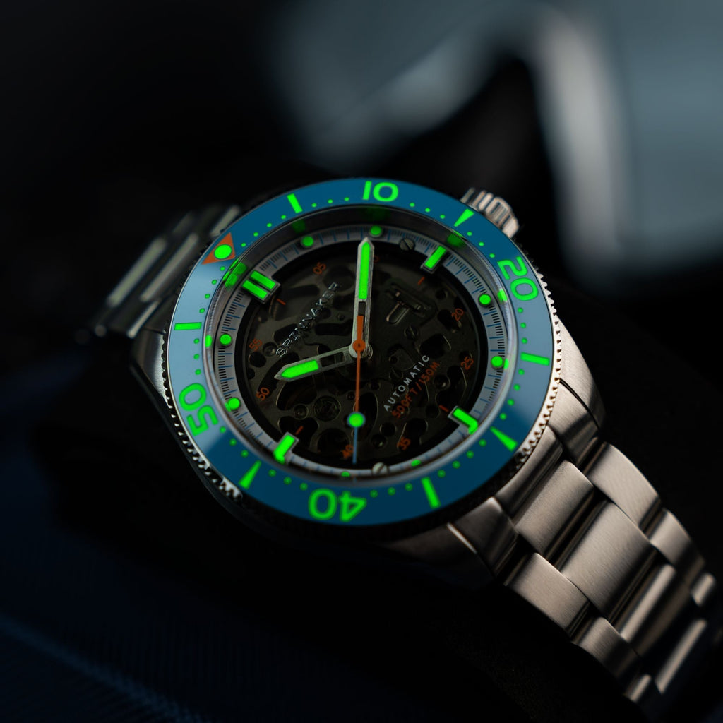 Spinnaker Croft 42 Automatic Men's Blue Skeleton Watch
