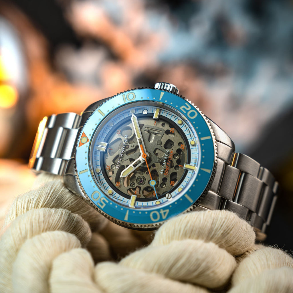 Spinnaker Croft 42 Automatic Men's Blue Skeleton Watch
