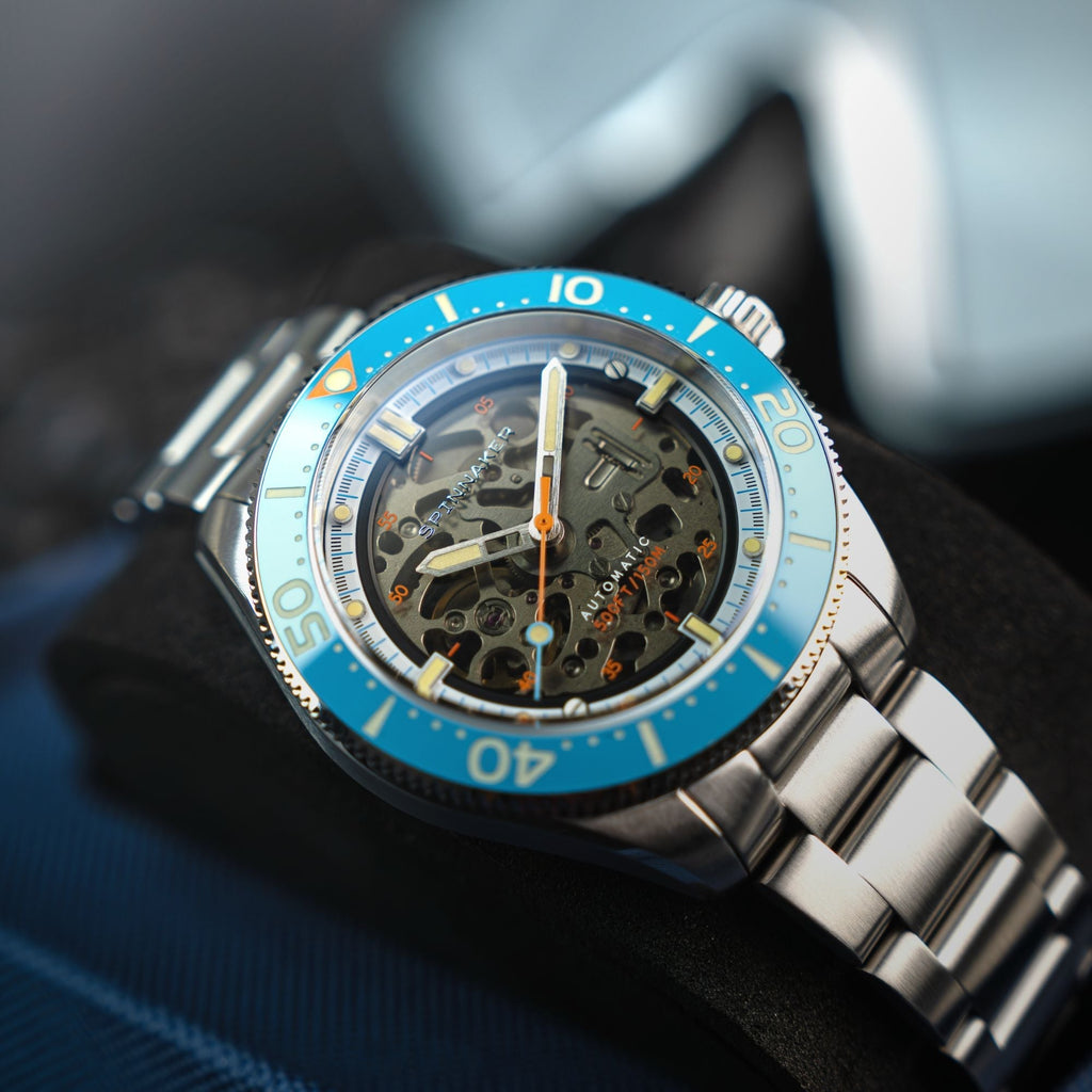 Spinnaker Croft 42 Automatic Men's Blue Skeleton Watch
