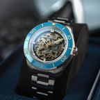 Spinnaker Croft 42 Automatic Men's Blue Skeleton Watch
