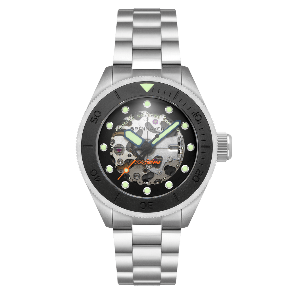 Spinnaker Piccard Skeleton Men's Black Diver Watch
