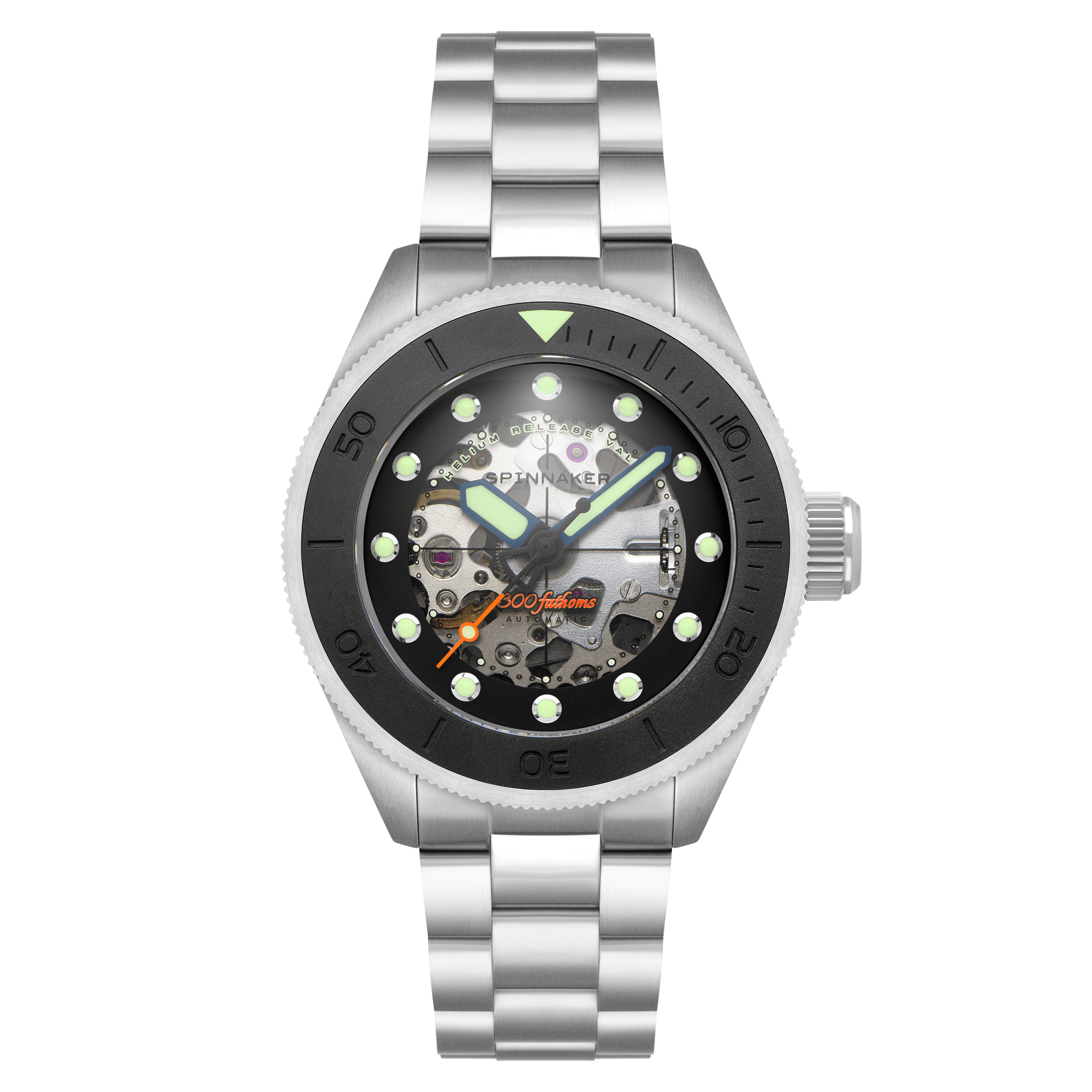 Spinnaker Piccard Skeleton Men's Black Diver Watch
