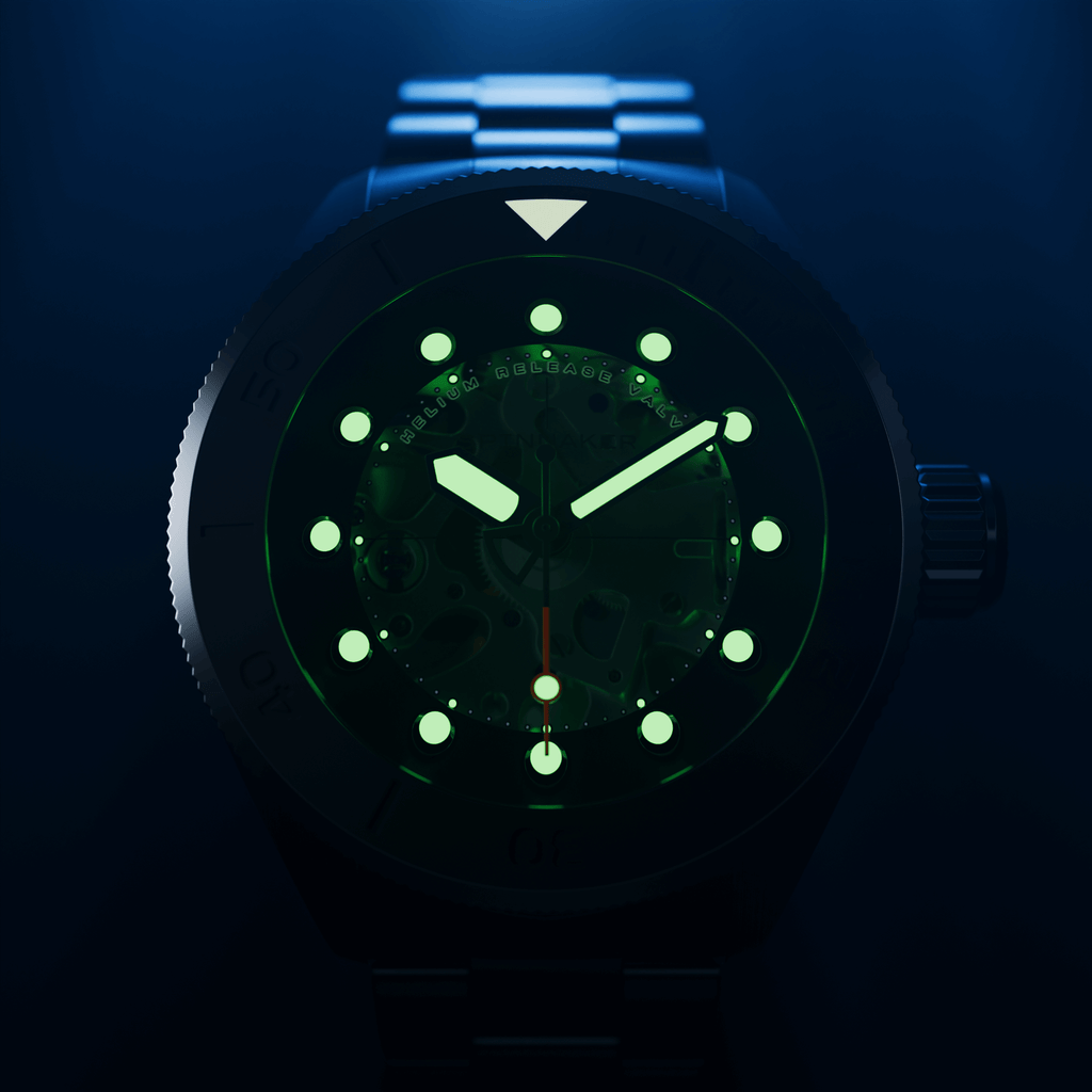 Spinnaker Piccard Skeleton Men's Black Diver Watch