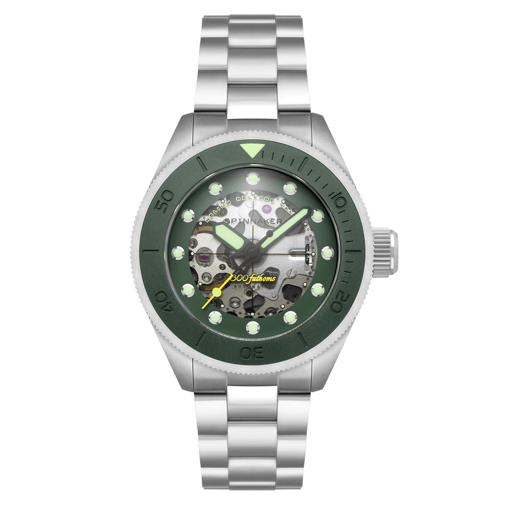Spinnaker Piccard Skeleton Men's Green Diver Watch
