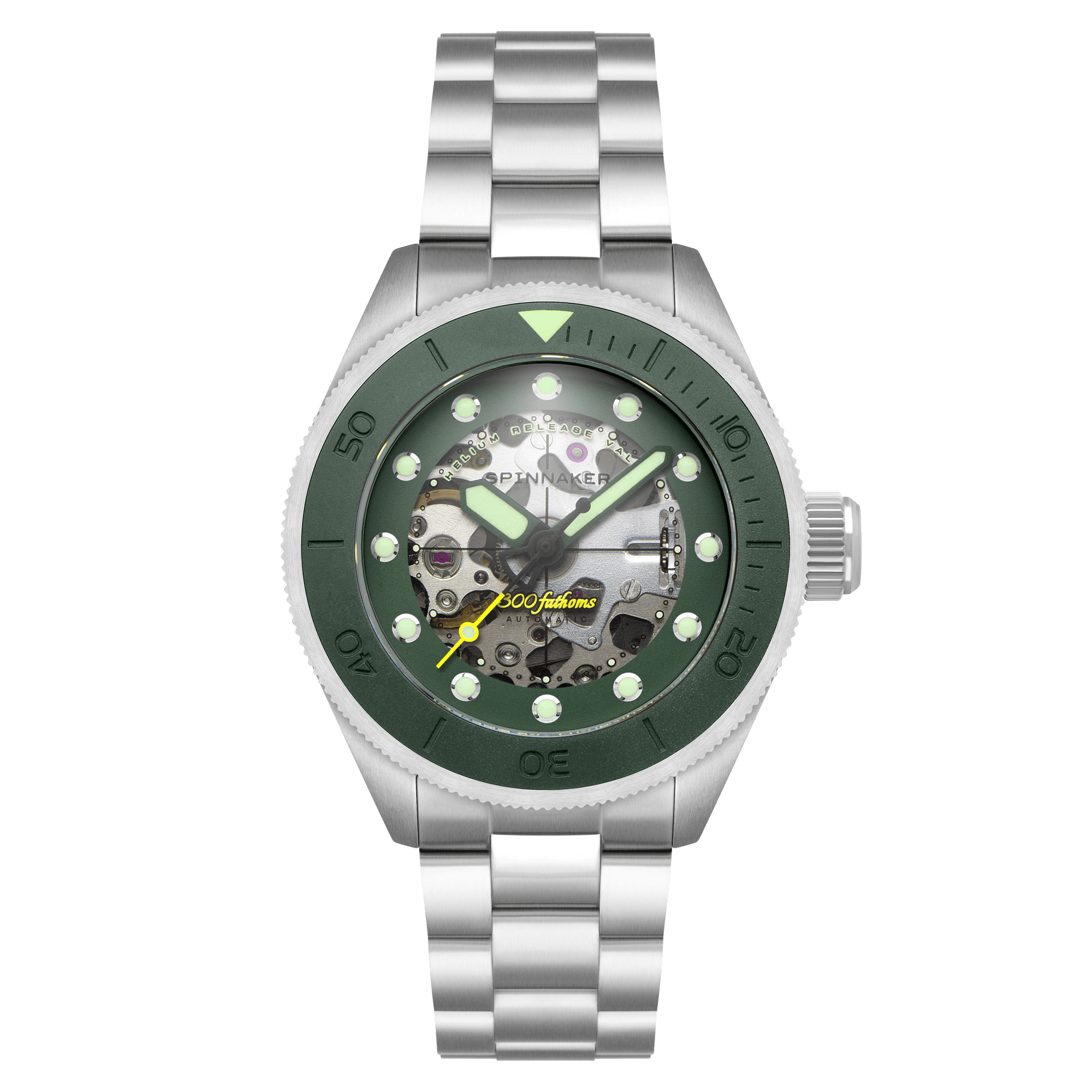 Spinnaker Piccard Skeleton Men's Green Diver Watch