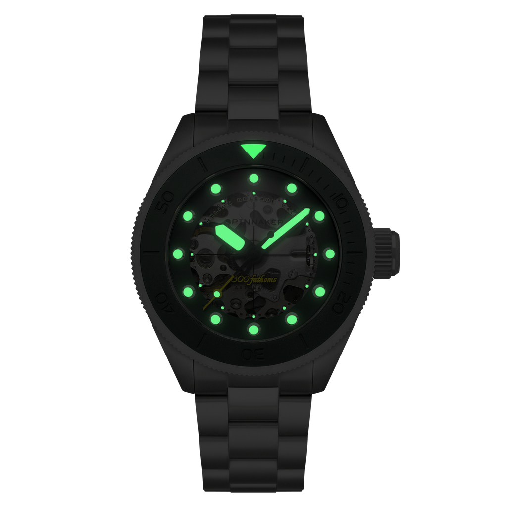 Spinnaker Piccard Skeleton Men's Green Diver Watch