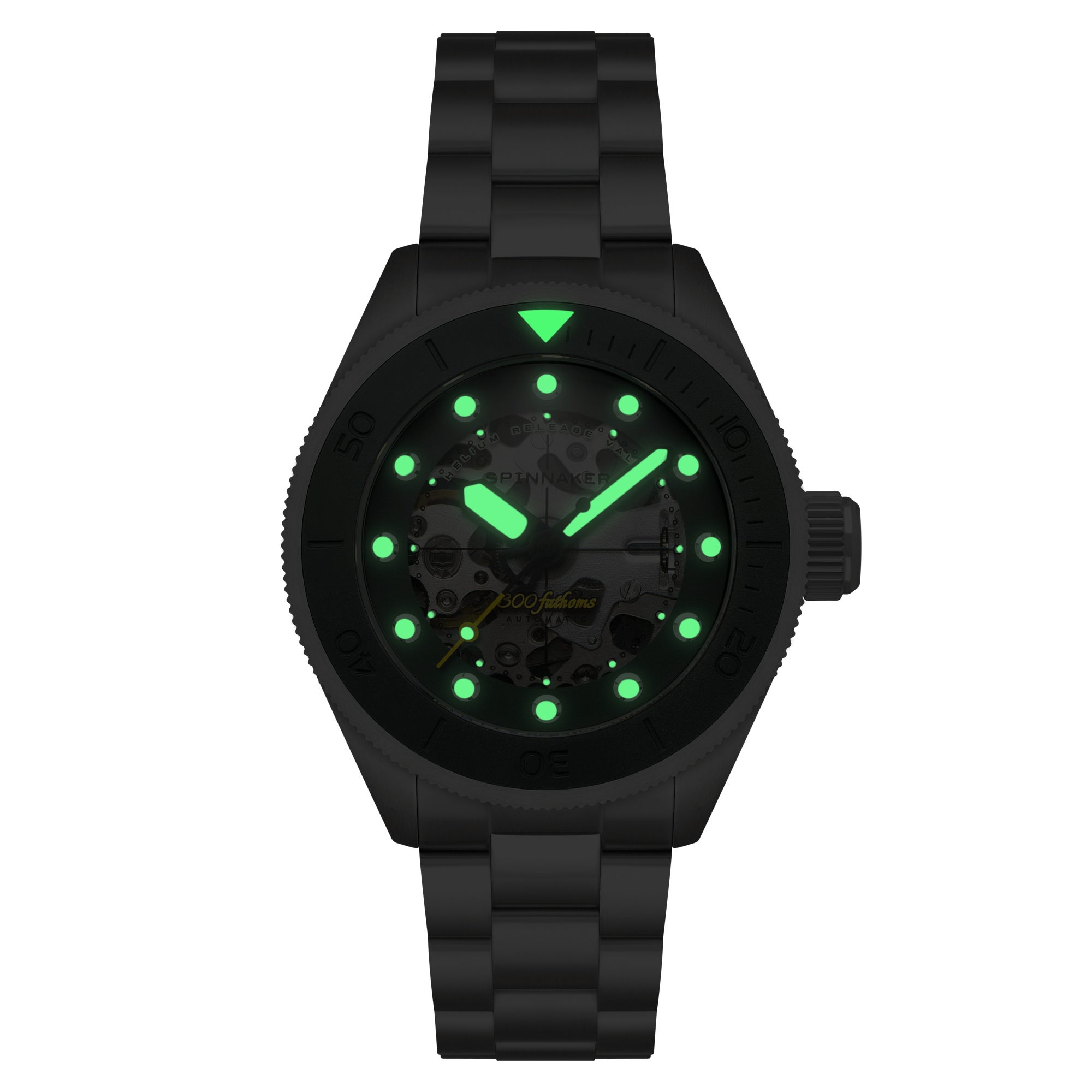 Spinnaker Piccard Skeleton Men's Green Diver Watch