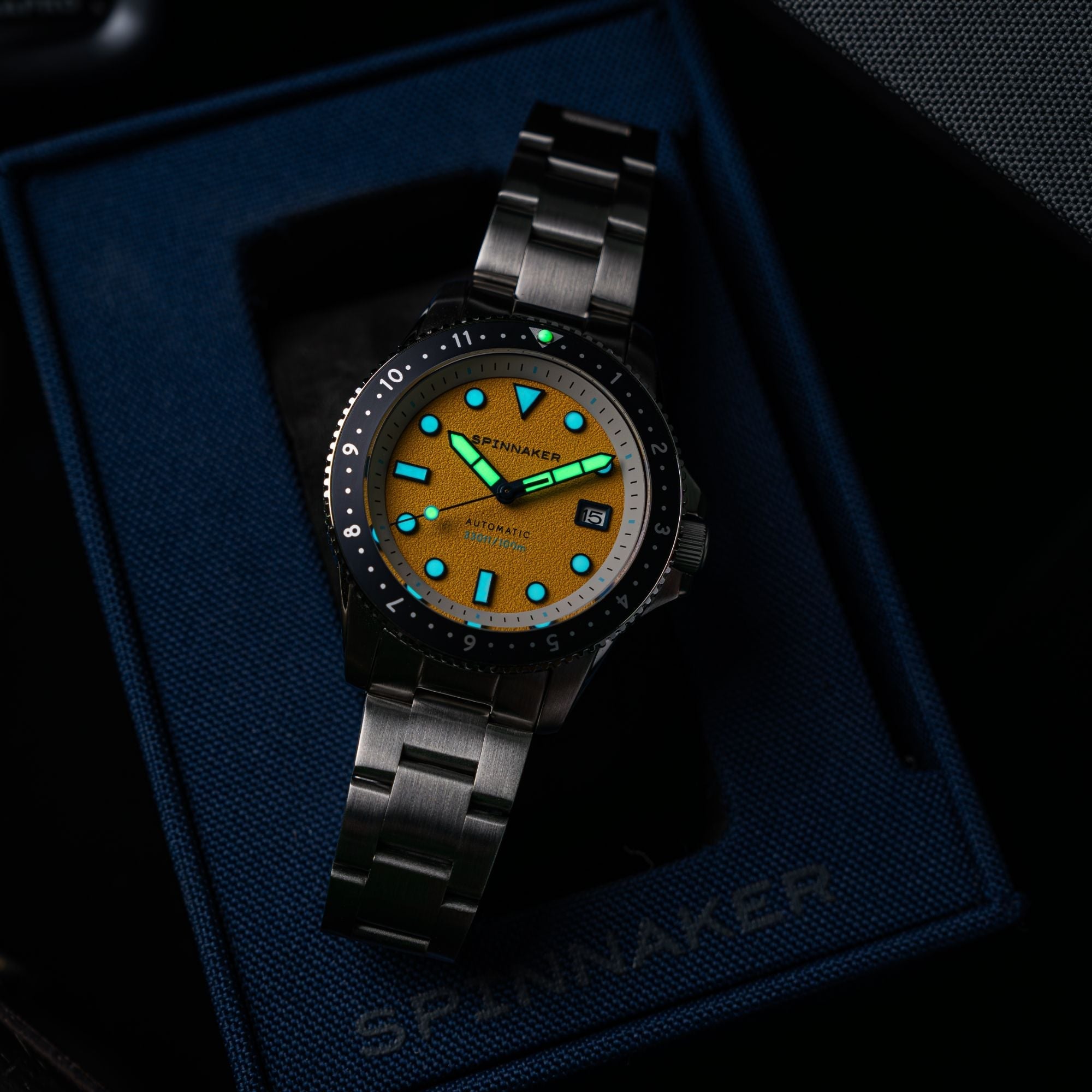 Spinnaker Croft Pioneer Automatic Men's Yellow Watch