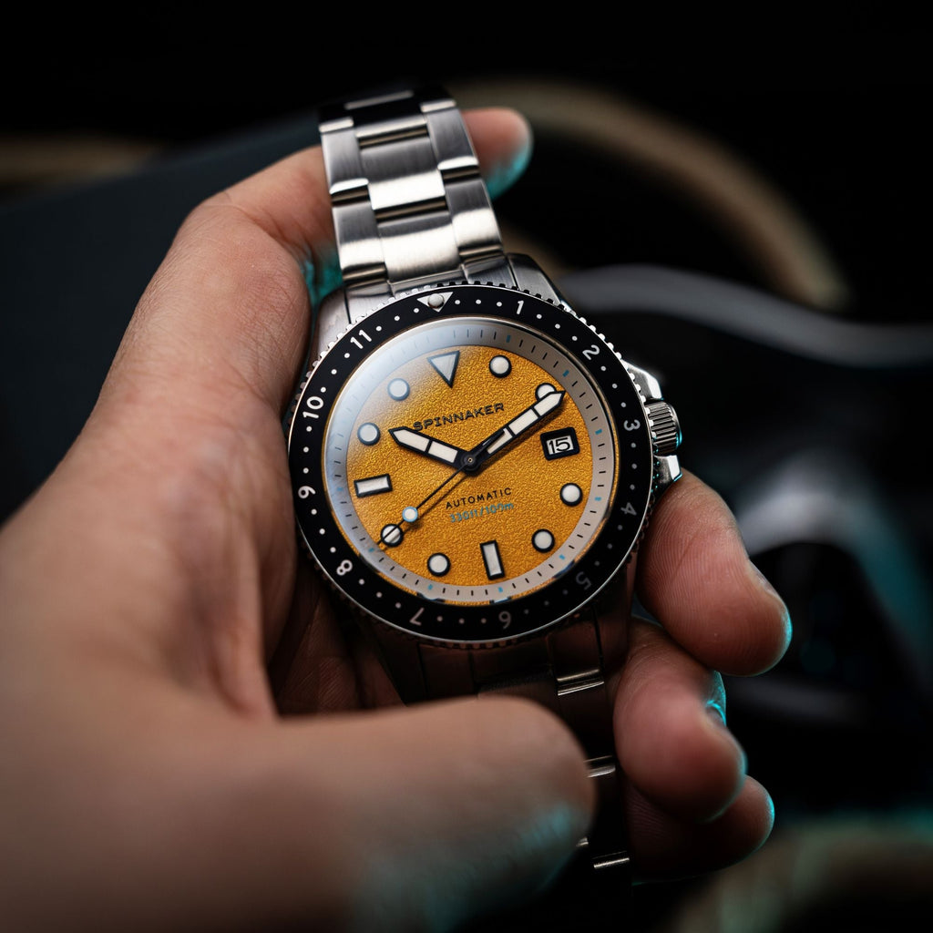 Spinnaker Croft Pioneer Automatic Men's Yellow Watch