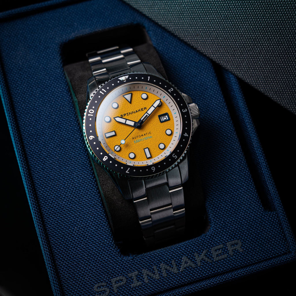Spinnaker Croft Pioneer Automatic Men's Yellow Watch