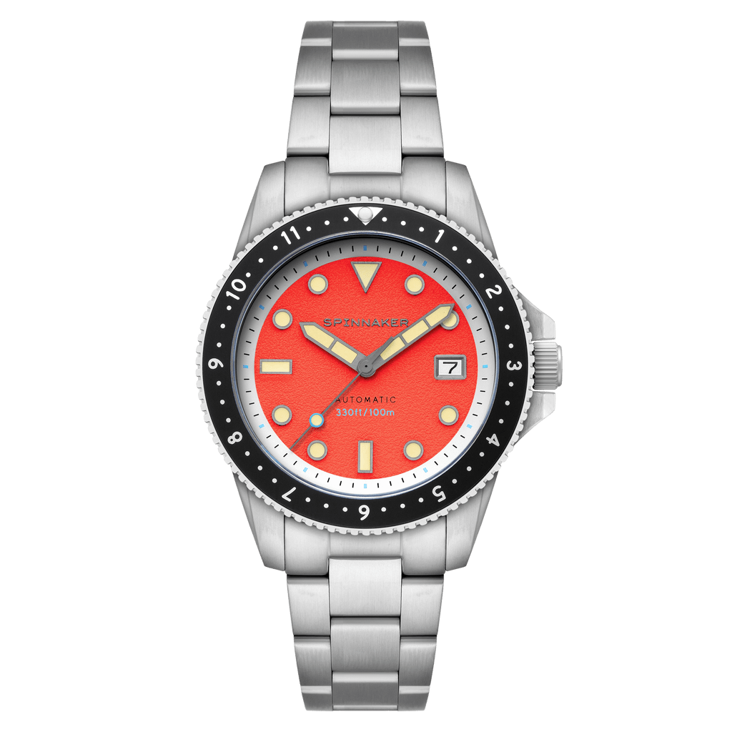 Spinnaker Croft Pioneer Men's Orange Dial Automatic Watch