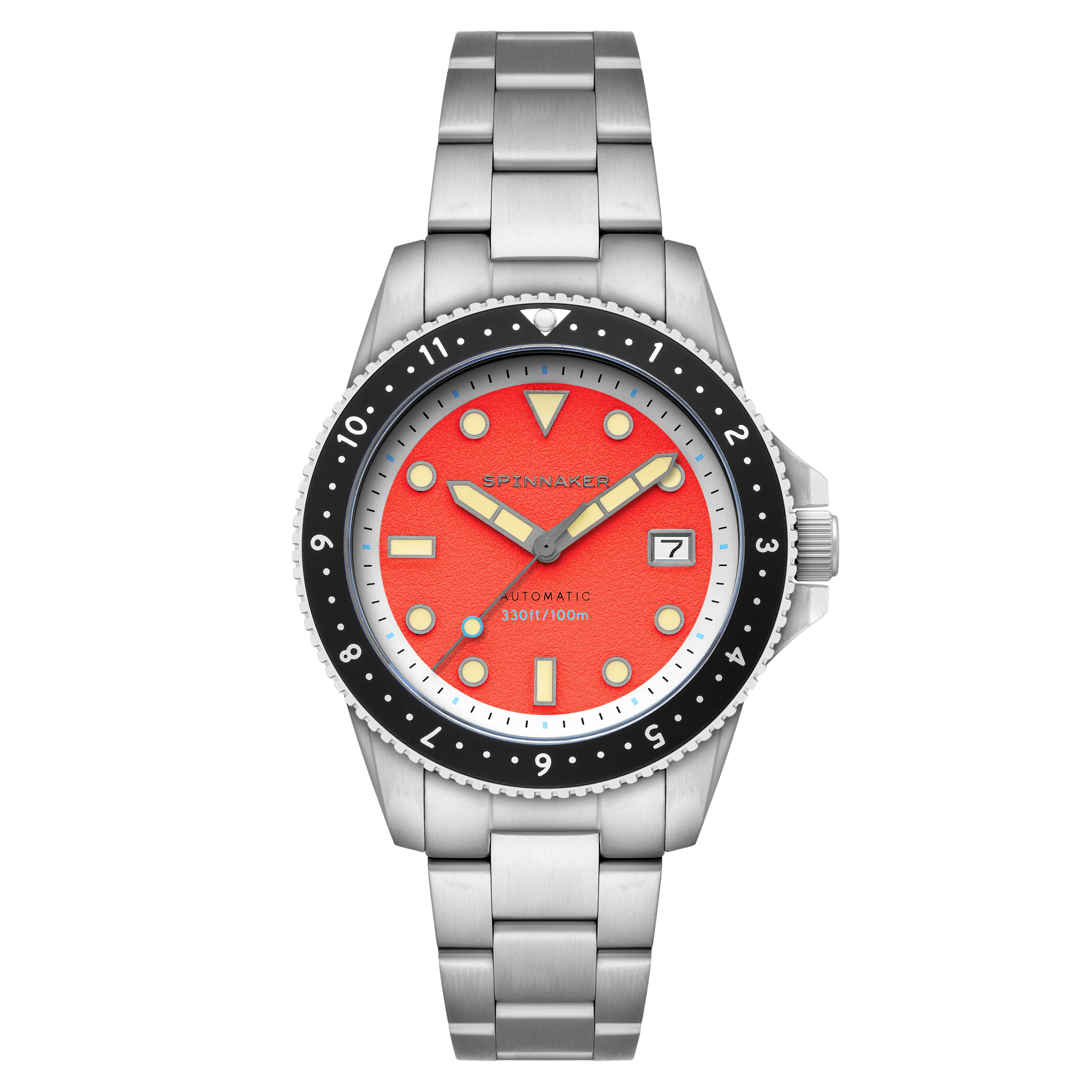 Spinnaker Croft Pioneer Men's Orange Dial Automatic Watch