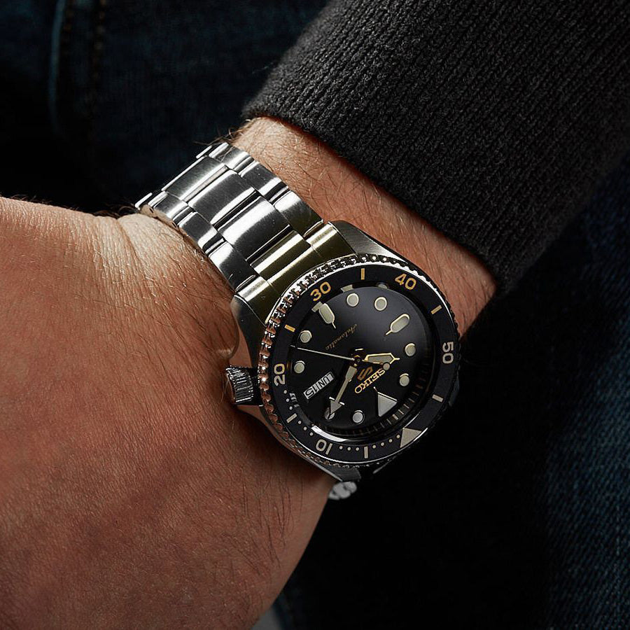 Seiko Men's Watch 5 Sports Black Automatic