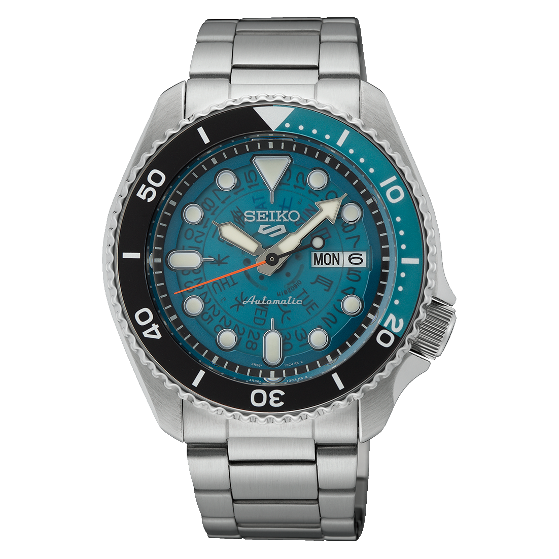 Seiko 5 Sports Men's Blue Skeleton Style Automatic Watch