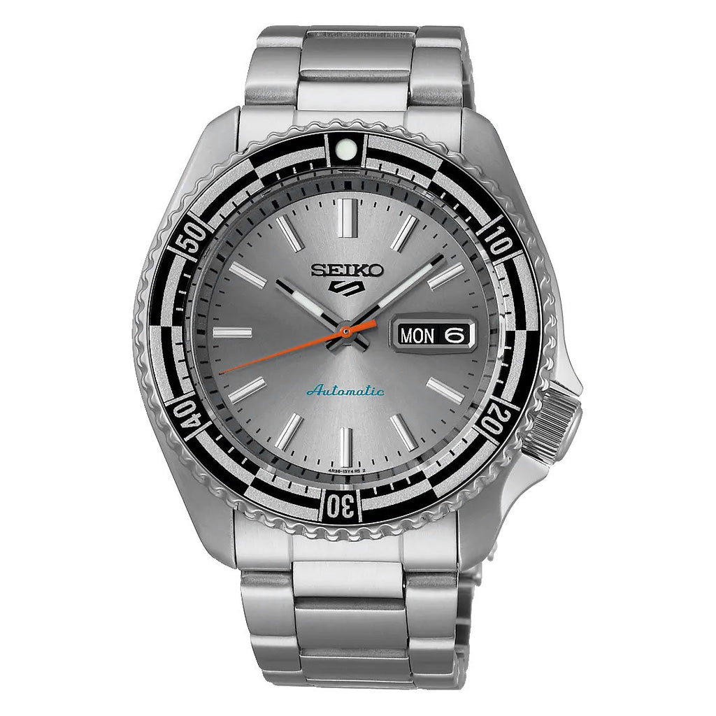 Seiko 5 Sports Rally Diver Men's Silver Automatic Watch