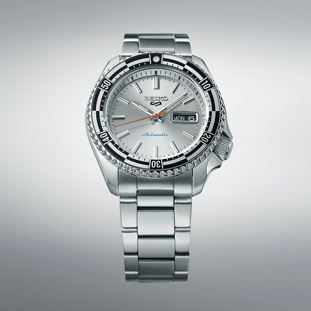 Seiko 5 Sports Rally Diver Men's Silver Automatic Watch