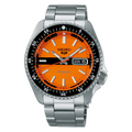 Seiko 5 Sports Men's Orange Silver Watch