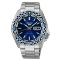 Seiko 5 Sports Men's Petrol Blue Checker Flag Special Edition