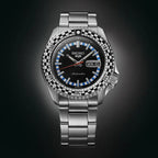 Seiko Men's Watch 5 Sports Black White Checker Flag